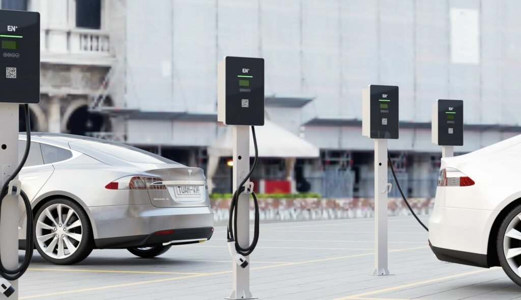 hotel ev charging parking lot