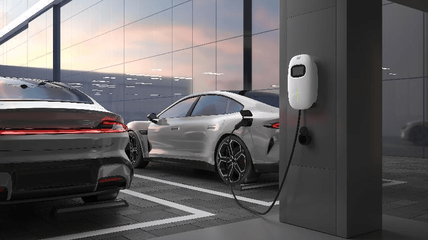 charging an electric car with a wallbox charger