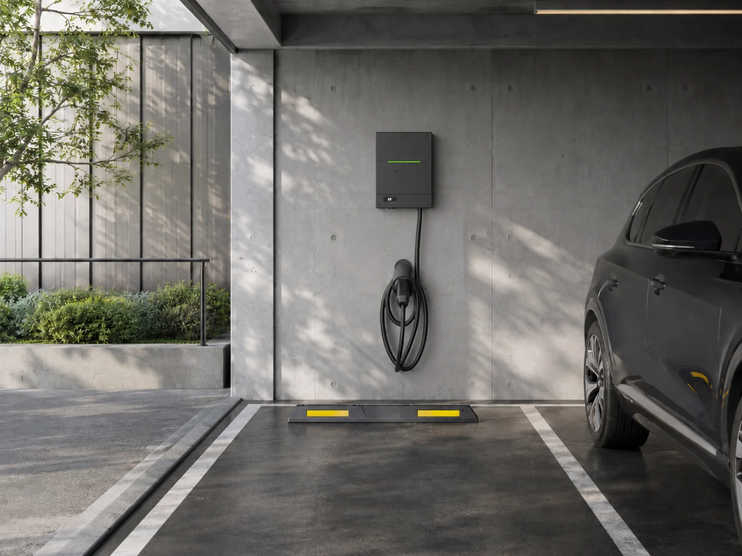 Argo Basic cable version for compact single-bay AC charging installation