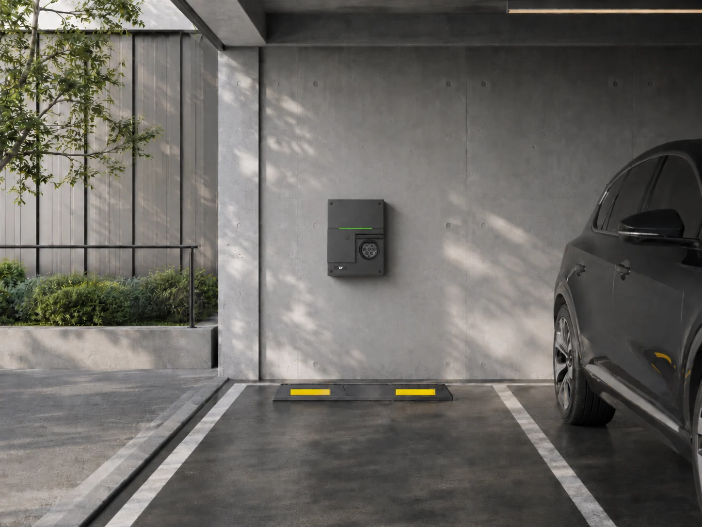 Argo Basic Type 2 socket version installed for a single parking bay