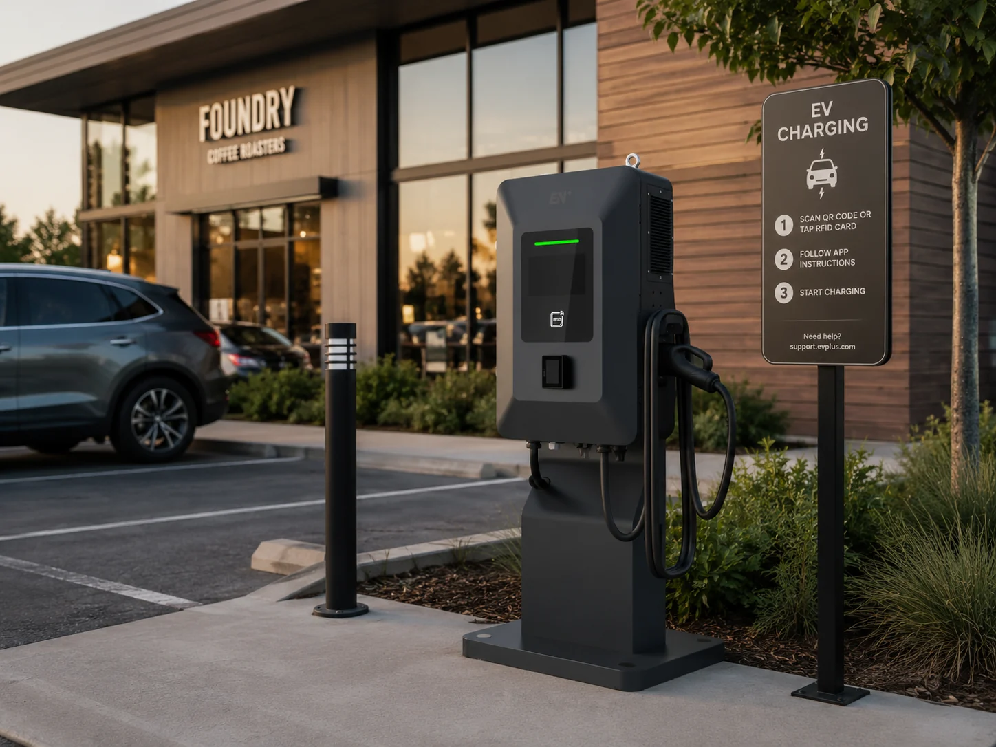 Mobox at a retail or hospitality site
