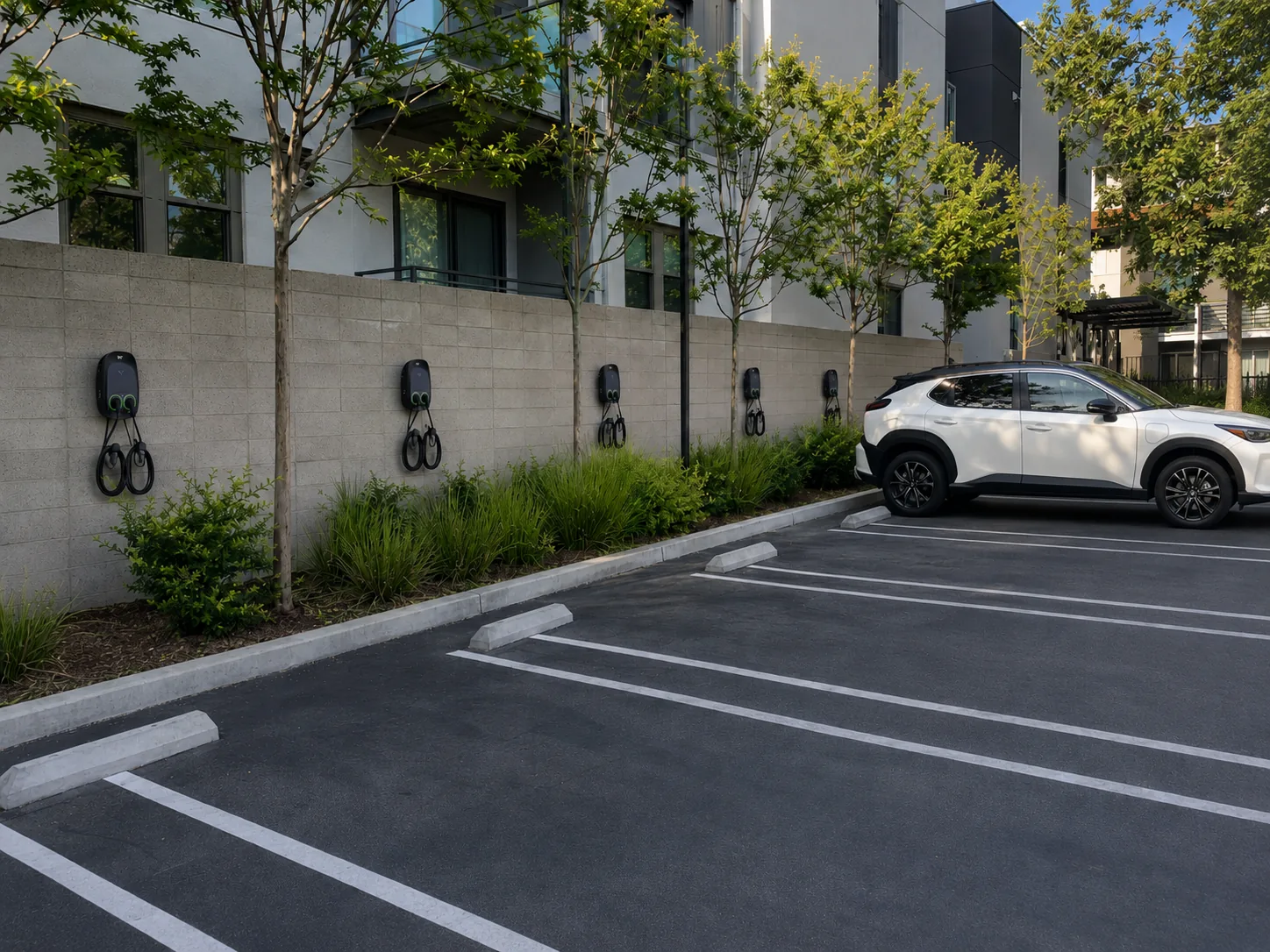 Nano Duo AC wallbox deployment in shared residential and commercial parking
