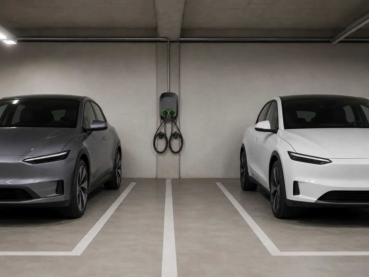 Nano Duo dual-output AC charging for two adjacent parking bays
