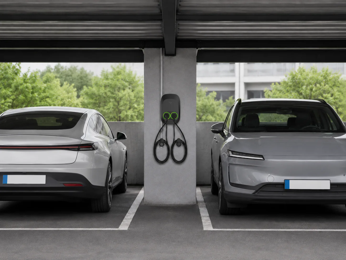 Nano Duo managed AC charging for semi-public parking operation