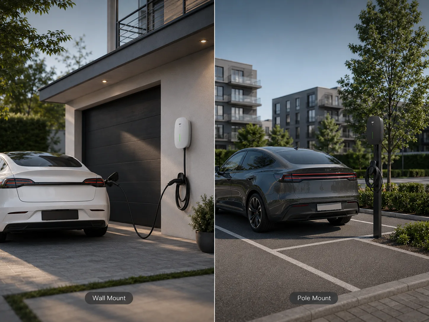 Stella wall-mounted and pole-mounted installation options